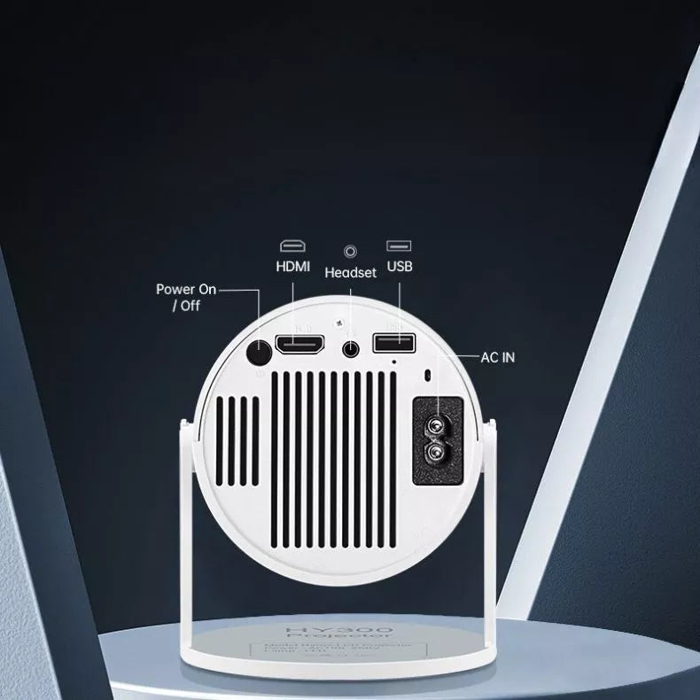 Projetor WiFi Portátil 4K HD!